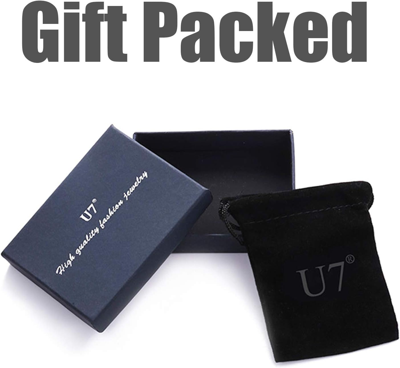 U7 Bible Verse Prayer Necklace, Round Medallion Pendant, Stainless Steel 18K Gold Plated Christian Jewelry, Crucifix Cross Pendant, Lords Prayer Necklace for Men Women - Image 7