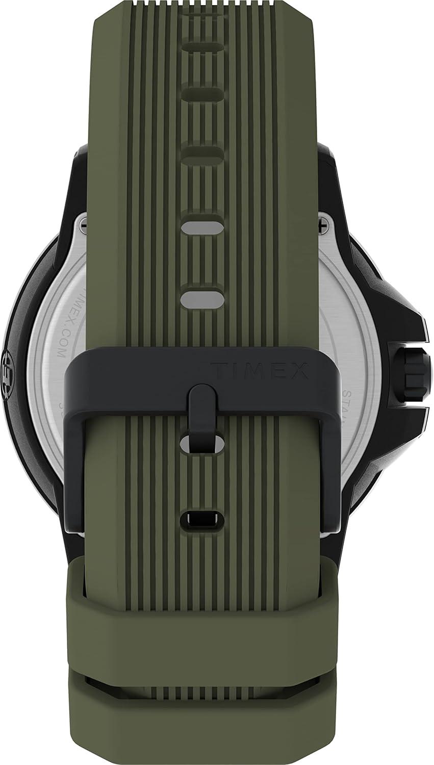 Timex Expedition Gallatin Silicone Strap Watch (Model: TW4B254009J), Black/Green - Image 3