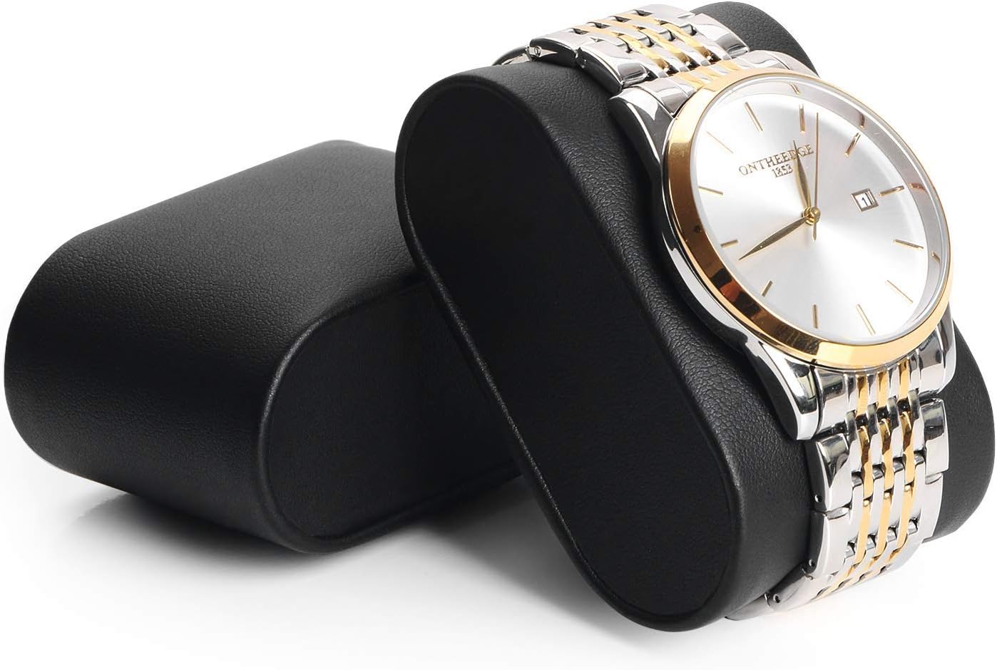 BEWISHOME Watch Box Organizer with Valet Drawer - Real Glass Top, Adjustable Tray, Metal Hinge, Carbon Fiber Design - 12 Slots Watch Storage Case for Men, Black SSH02C - Image 6