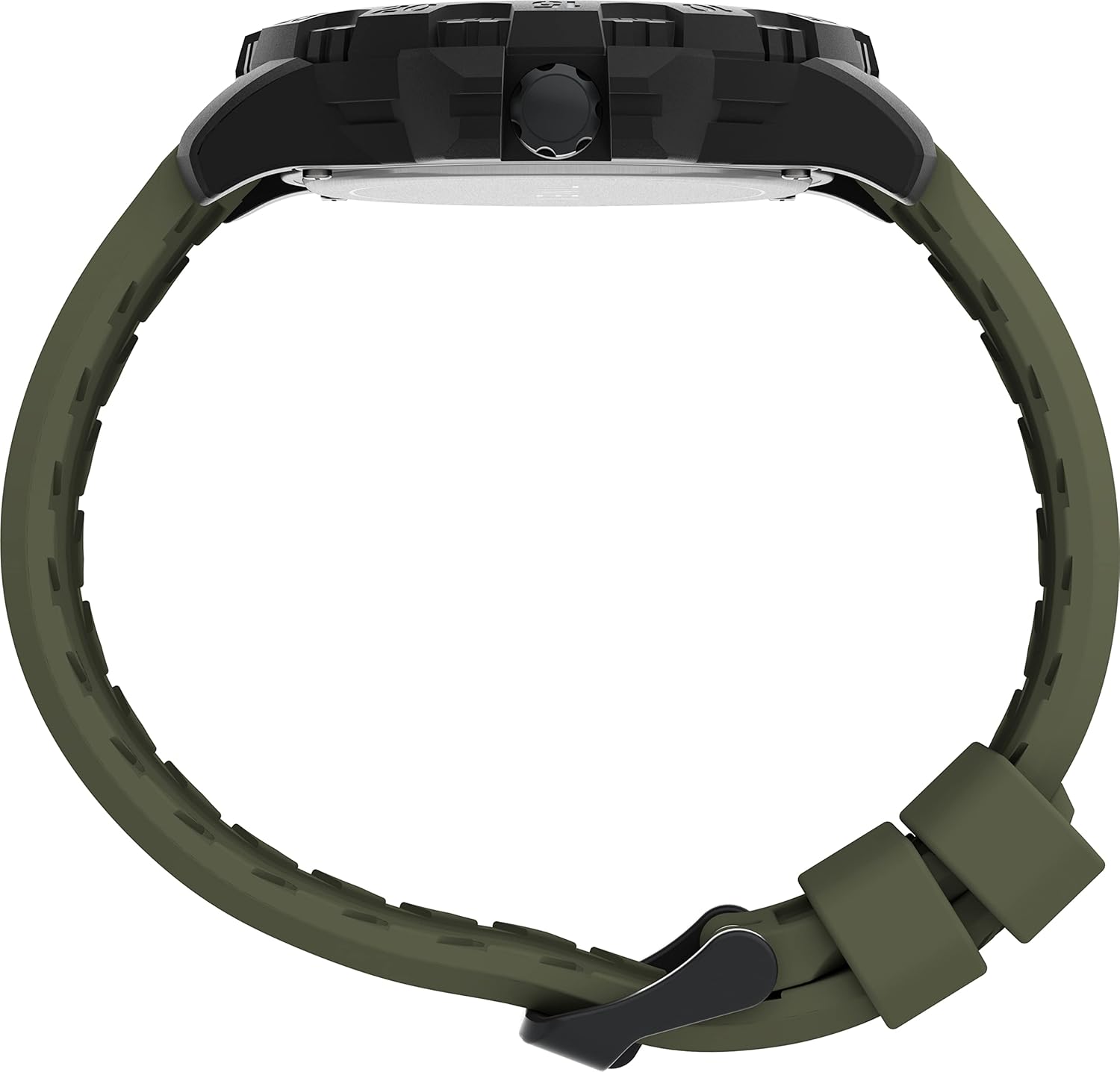 Timex Expedition Gallatin Silicone Strap Watch (Model: TW4B254009J), Black/Green - Image 2
