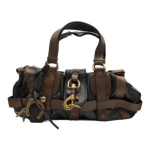 AUTHENTIC Chloe Paddington Gray Pebbled Leather Double Zip Lock & Key Purse AUTHENTIC Chloe Paddington Gray Pebbled Leather Double Zip Lock & Key Purse