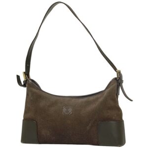 LOEWE Vintage Anagram Shoulder Bag Brown Suede LOEWE Vintage Anagram Shoulder Bag Brown Suede
