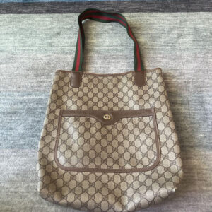 GUCCI Gucci GG Supreme Sherry Line Tote Bag