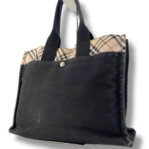 Burberry Tan Nova Check Canvas Tote Bag Women’s