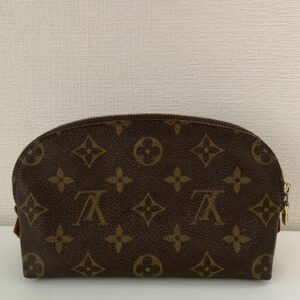 Louis Vuitton Monogram Canvas Pouch Clutch Designer Bag Small Cosmetic Makeup