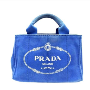 PRADA Canapa Tote Bag Medium Auth