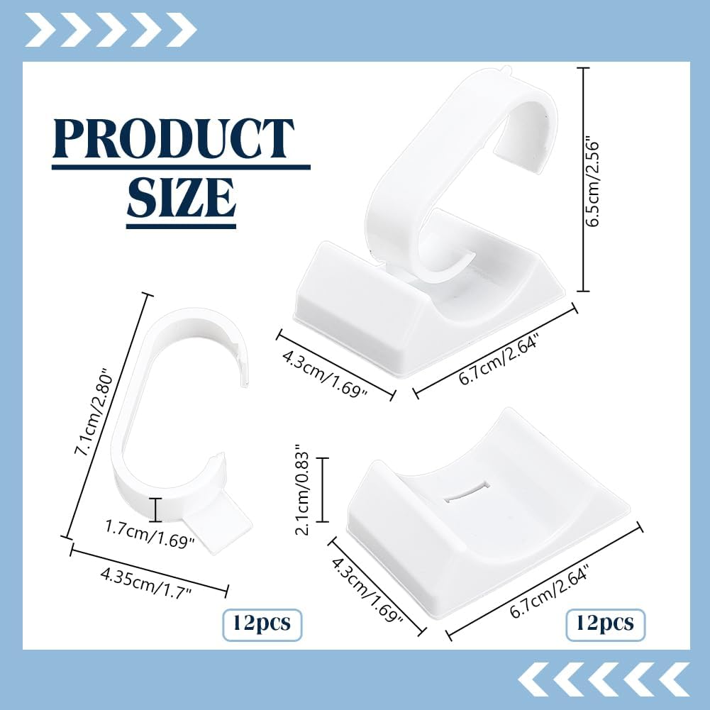 PH PandaHall Pack of 12 Watch Display Stands White Watch Stand Holder Tabletop Jewelry Display Holder Bracelet Watch Rack for Women Men Home Store Usage Showcase 6.7x4.3x6.5 cm - Image 2