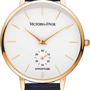 VICTORIA HYDE Quartz Watches for Women Easy Read Genuine Leather Strap Detachable Ladies Wristwatch Gifts