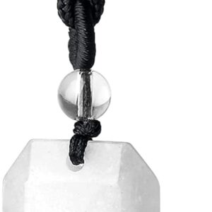 MAIBAOTA Healing Crystal Necklace Adjustable Rope Stone Pointed Pendant Necklaces Natural Reiki Gemstone Jewelry for Men Women MAIBAOTA Healing Crystal Necklace Adjustable Rope Stone Pointed Pendant Necklaces Natural Reiki Gemstone Jewelry for Men Women