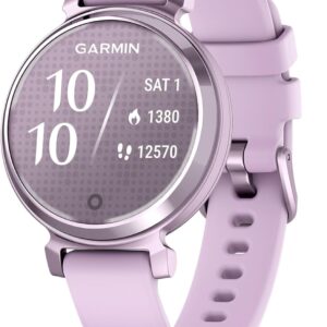 Garmin Lily 2, Small and Stylish Smartwatch, Hidden Display, Patterned Lens, Up to 5 Days Battery Life, Lilac