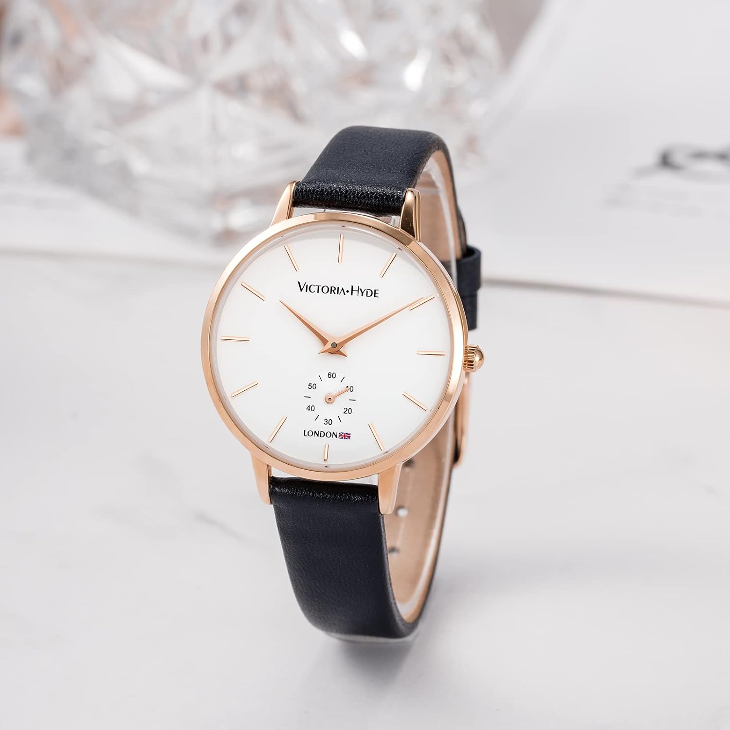 VICTORIA HYDE Quartz Watches for Women Easy Read Genuine Leather Strap Detachable Ladies Wristwatch Gifts - Image 8