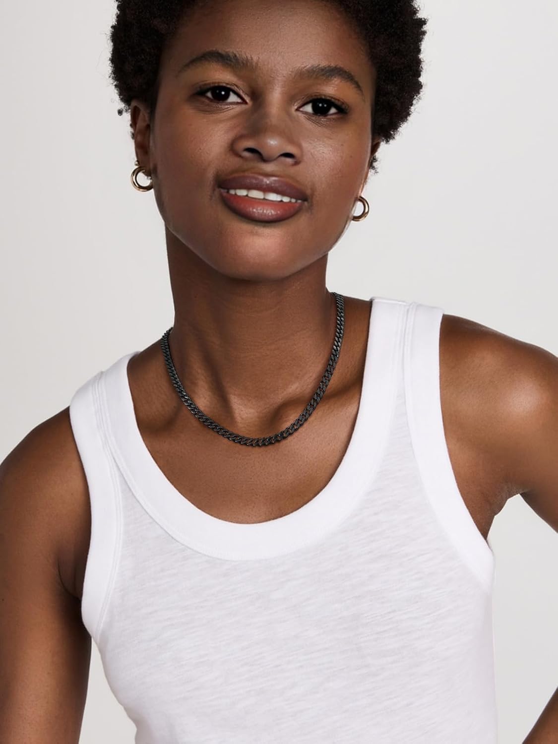 FindChic Sturdy Cuban Link Curb Chain Necklace for Men 18K Gold Plated/Stainless Steel/Black Hip Hop Chains for Women Boys 5MM 7MM 9MM 12MM 14''-30'' 8 Length Options, with Gift Box - Image 9