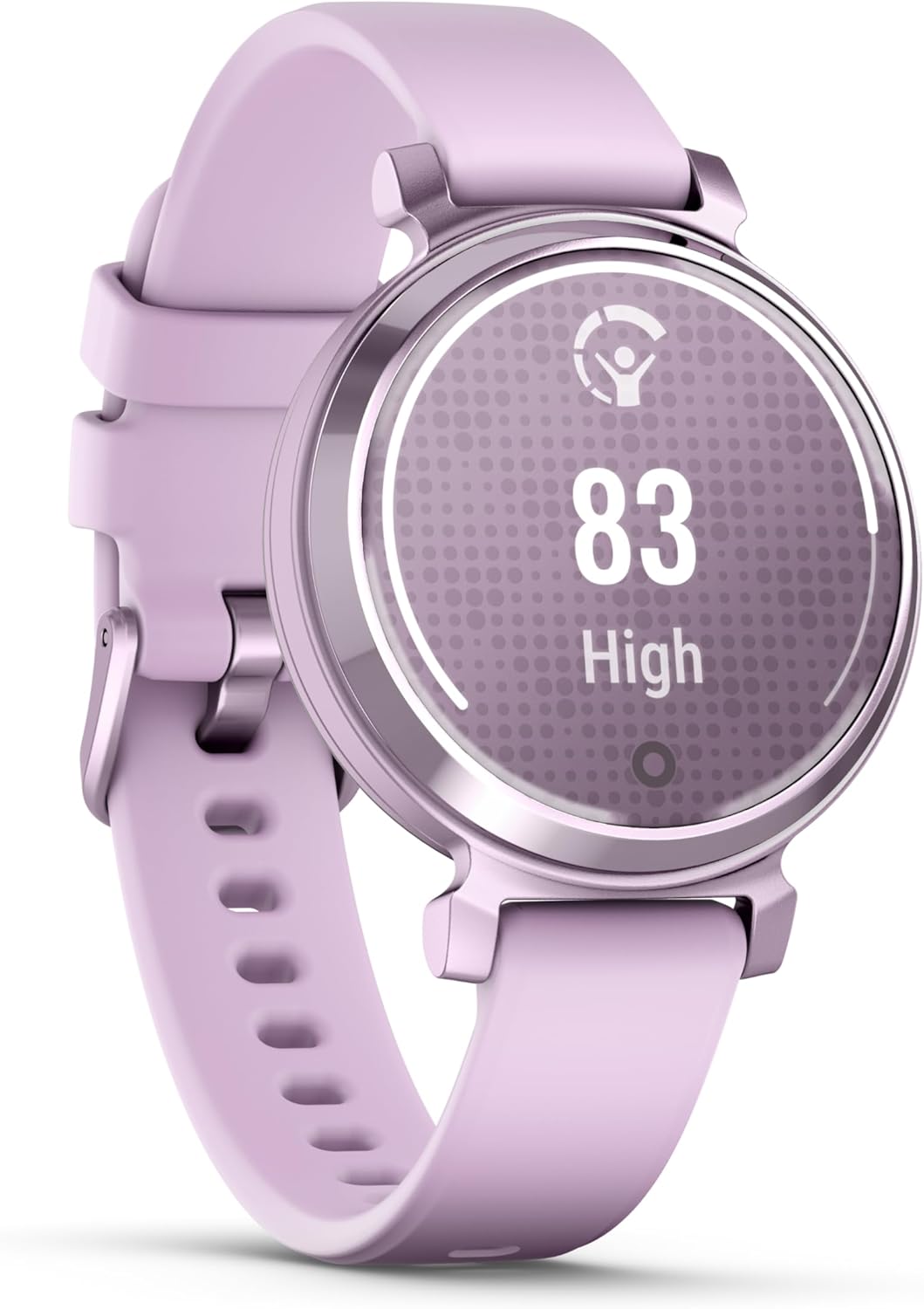 Garmin Lily 2, Small and Stylish Smartwatch, Hidden Display, Patterned Lens, Up to 5 Days Battery Life, Lilac - Image 7