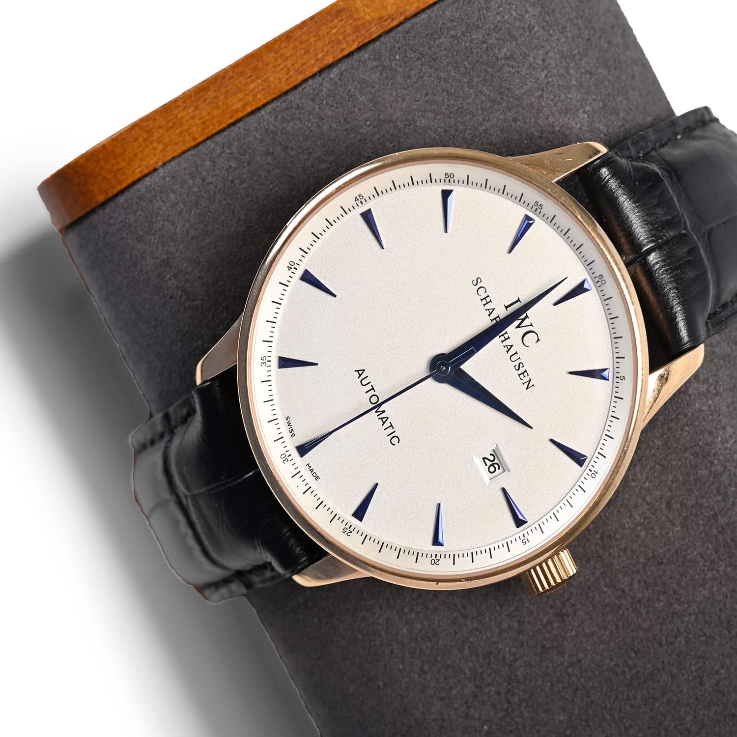 Woodten Solid Wood T-Bar Showcase, 2 In 1 Watch Display Stand Jewelry Display Organizer Holder for Watch Bracelet Cuffs Ring (Dark Grey) - Image 4