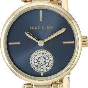 Anne Klein Women’s Premium Crystal Accented Mesh Bracelet Watch
