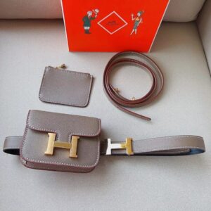 Hermes Classic Kylie Belt Bag Elephant Gray