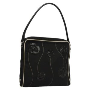 PRADA Shoulder Bag Nylon Black Auth MY310M