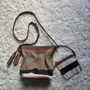 Burberry Canvas Check Ashby Mini Hobo