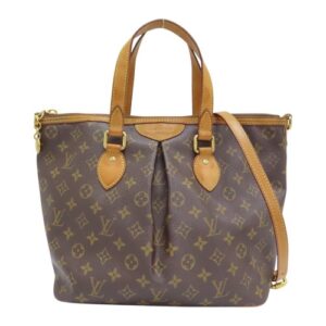 LOUIS VUITTON Palermo PM  Shoulder Handbag Monogram Canvas Brown M40145