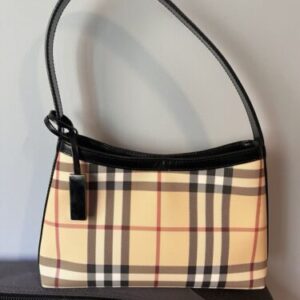 Gorgeous pre loved Burberry Nova Check Shoulder Bag!  Beige w/classic plaid