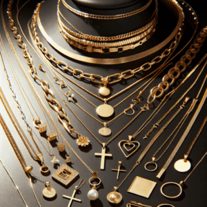 MFRYK Gold Necklaces Stack For Women,14K Gold Plated Simple Layered Choker Necklaces For Women,Stackable Multilayer Pearl Cross Disc Circle Square Pendant Cuban Herringbone Snake Paperclip Chain Necklaces Set Jewelry Gift for Women