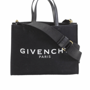 Givenchy Womens Canvas G Logo 2 Way Tote Shoulder Handbag Black
