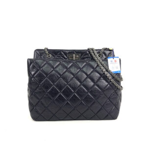 Chanel Purple 2.55 Reissue Quilted Calfskin Leather Grand Shopping Tote Bag