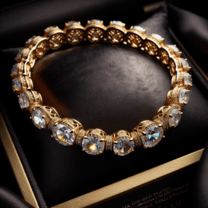 PAVOI 14K Gold Plated Princes Cut Cubic Zirconia Classic Tennis Bracelet | Gold Bracelets for Women | 3mm CZ, Size 6.5-7.5 Inch