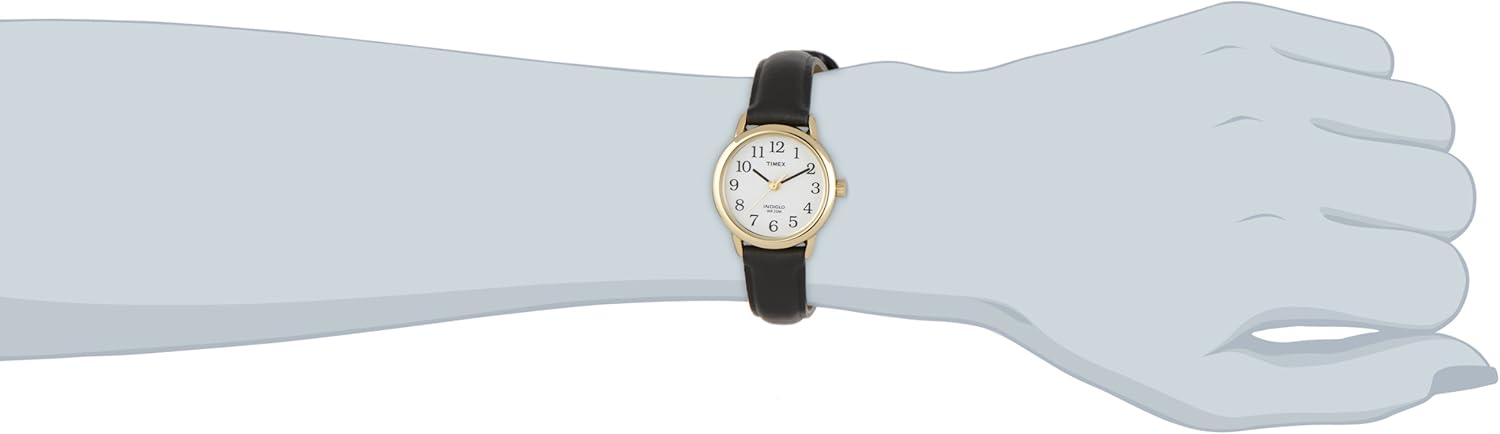 Timex Easy Reader® 25mm Leather Strap Watch - Image 6