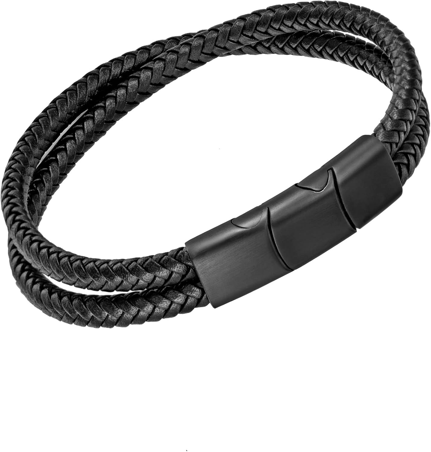 murtoo Mens Leather Bracelet, Braided Brown and Black Leather Bracelet for Men Women, Jewelry Gift Idea for Boyfriend Girlfriend Wife Husband - Image 7