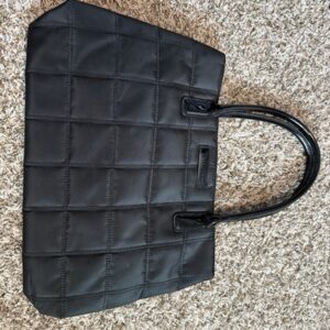 Givenchy Parfums Quilted Tote Bag Large Travel Black Carry All Shoulder Bag