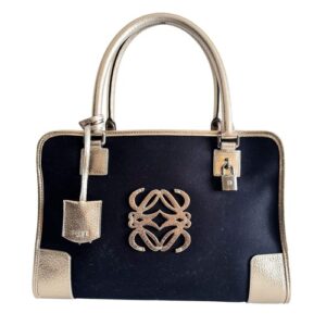 LOEWE Amazona 36 Gold / Black Handbag