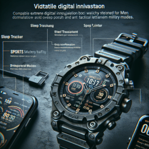 Military Smart Watches for Men – Answer/Make Calls Smartwatch for Android iPhone Compatible, IPX8 Waterproof Fitness Watch with Sleep Tracker, Step Counter with 110+ Sports Modes