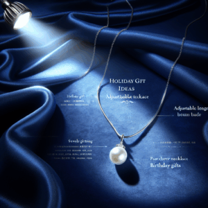 Sereney Sterling Silver Pearl Necklace for Women as Holiday Gift Ideas, S925 Adjustable Length Necklace as Teen Girls Gifts, Pearl Choker Necklace as Birthday Gifts for Teenage Girl