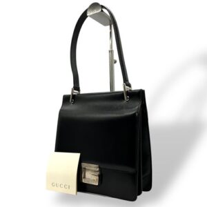 GUCCI One Shoulder Bag Handbag Leather G Logo Used Excellent+ From Japan Auth