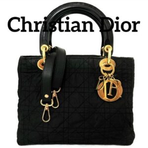 Rare! Good condition! Christian Dior Authentic shoulder bag hand bag Lady Dior