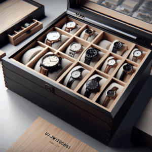 SONGMICS Watch Box, 12-Slot Watch Case, Solid Wood Watch Box Organizer with Glass Lid, Ebony Black UJOW120B01 SONGMICS Watch Box, 12-Slot Watch Case, Solid Wood Watch Box Organizer with Glass Lid, Ebony Black UJOW120B01