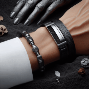 Abooxiu Leather Cremation Bracelet for Ashes – Stainless Steel Memorial Keepsake Bangle for Men and Women