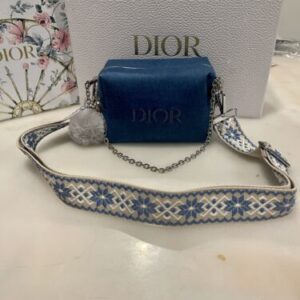 NEW Dior Beauty Limited Edition Denim Makeup Bag Cosmetic Pouch