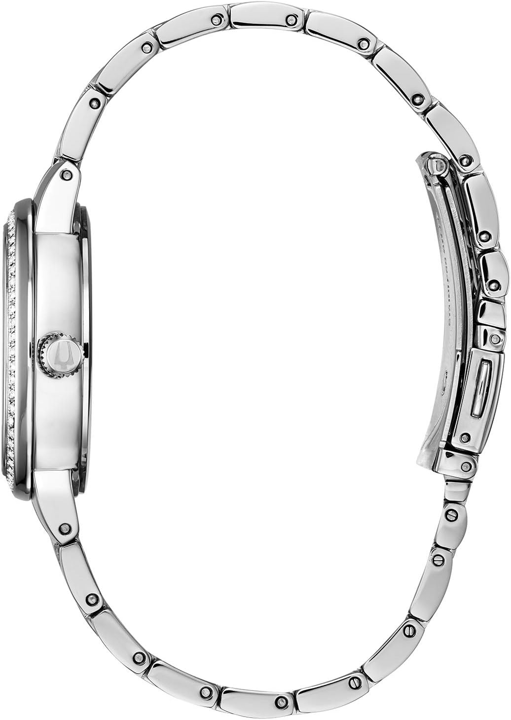 Bulova Ladies' Crystal Phantom 3-Hand Quartz Watch, Faceted Mineral Glass Dial - Image 2