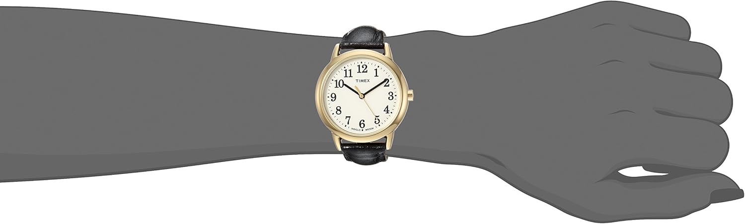 Timex Women's Easy Reader Leather Strap 30mm Watch - Image 2