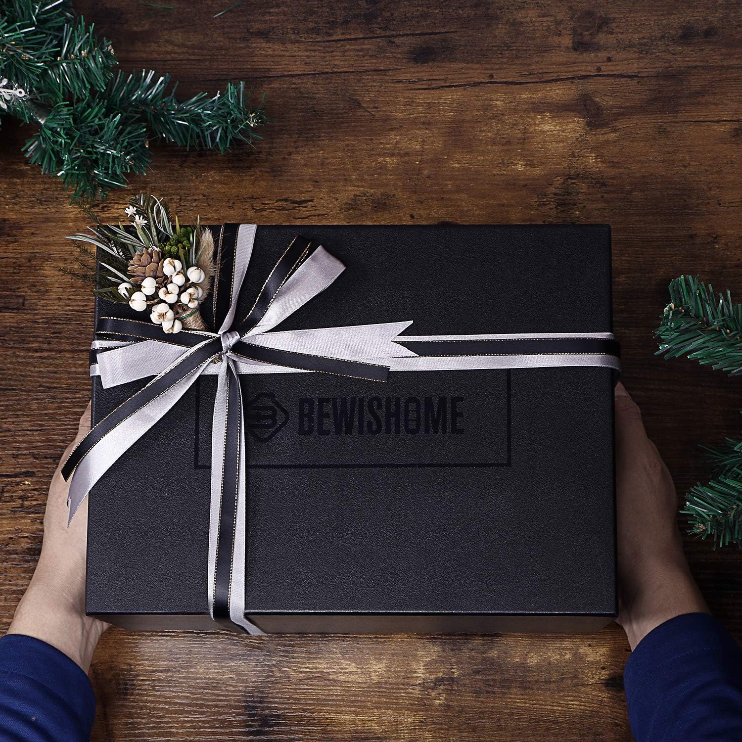 BEWISHOME Watch Box, 20 Slots Watch Case for Men - Luxury Watch Organizer with Glass Top,Smooth Faux Leather Interior, Brown SSH04Y - Image 5