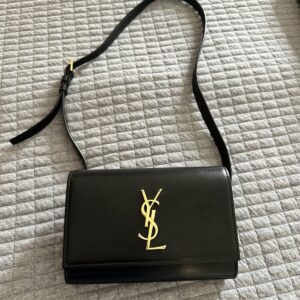 Saint Laurent Kate Belt Bag Black Leather