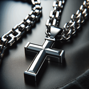 Stainless Steel Cross Pendant Men’s Necklace Chain Stainless Steel Cross Pendant Men’s Necklace Chain