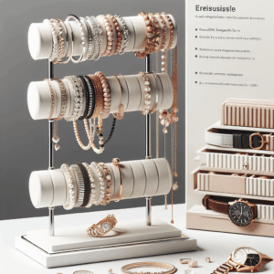 Taicols Detachable Bracelet Stand, 3-layer Bracelet Stand, Watch Stand, Jewelry Storage Stand, Dressing Table, Watch Stand (White)