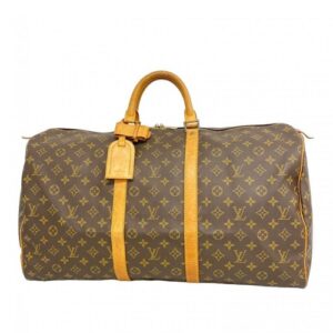 LOUIS VUITTON Keepall 55 M41424 Monogram Boston Bag Brown