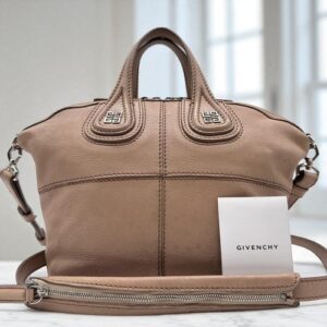 GIVENCHY Nightingale Handbag Shoulder Bag Leather Pink Beige Auth All in Photo GIVENCHY Nightingale Handbag Shoulder Bag Leather Pink Beige Auth All in Photo