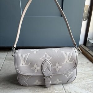 Louis Vuitton Diane Shoulder Bag✨BRAND NEW✨Empreinte Leather-Brume/Quartz-M14214