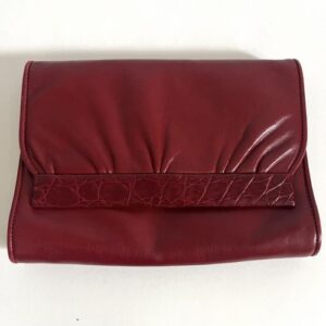 Rare GUCCI leather shoulder bag red 004250240