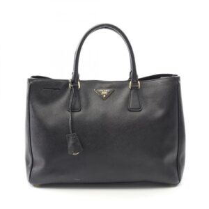 PRADA SAFFIANO LUX Galleria Tote Hand Bag BN1844 Saffiano leather Black Used